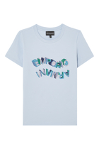Rhinestone Embellished Logo T-Shirt